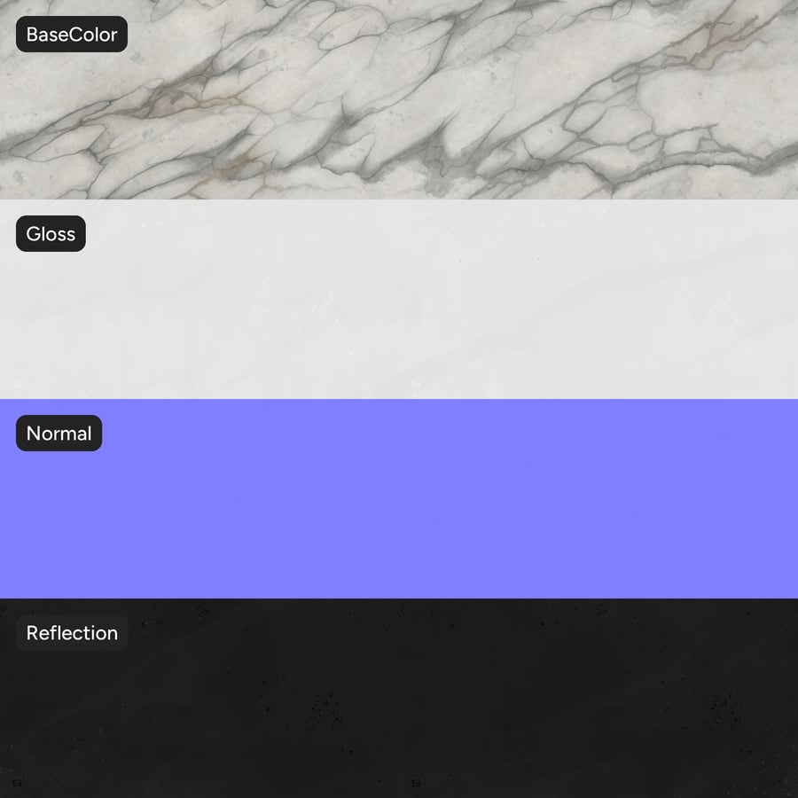 Polished Marble Stone Texture, Gray Whisper