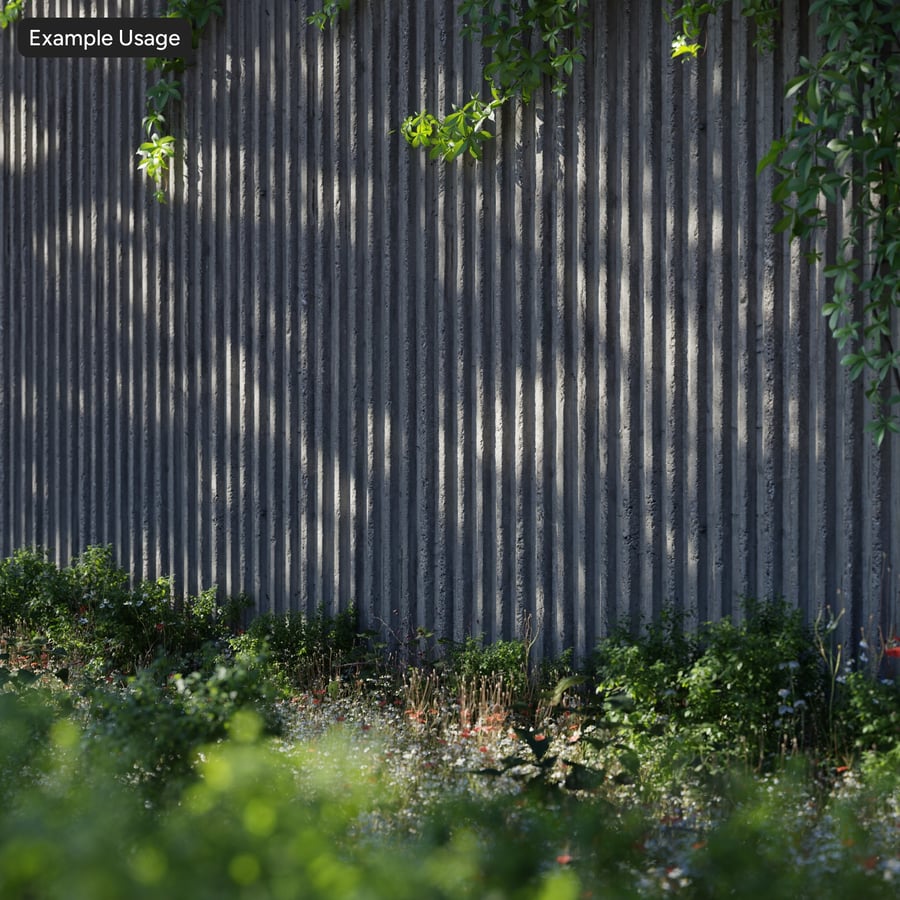 Grooved Concrete Wall Texture