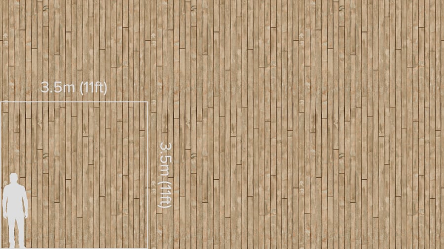 Worn Wood Flooring Texture, Cool Tan