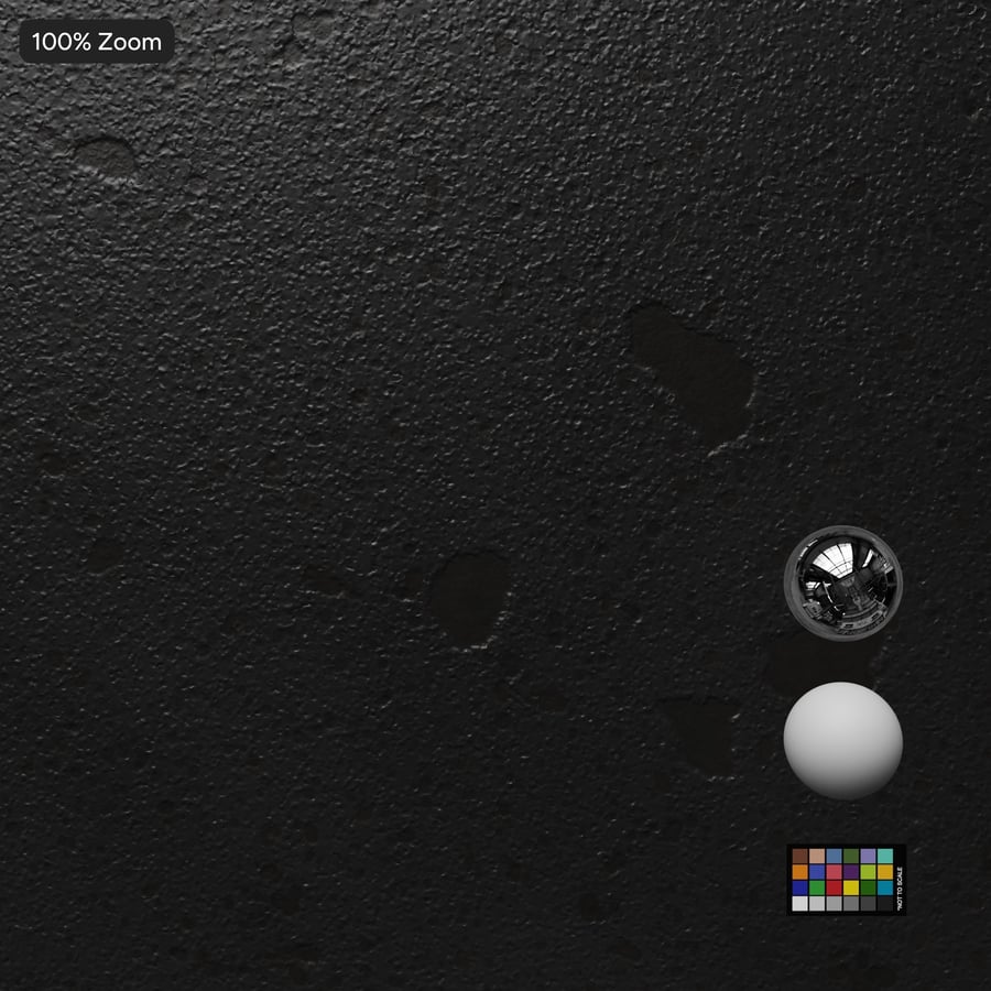 Texture de poterie en céramique émaillée Crater, gris