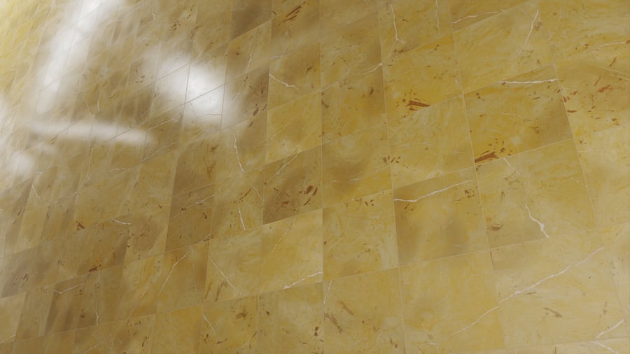 Honed Spanish Marble Tile Stacked Texture, Gold