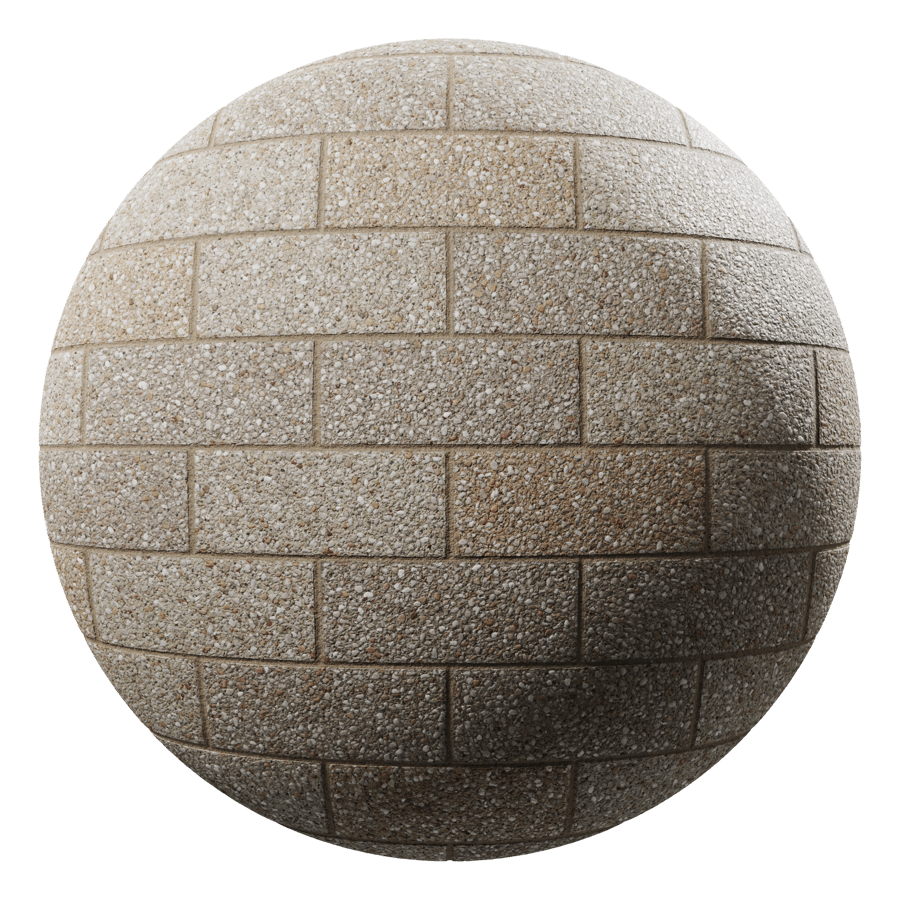 Multicolored Concrete Block Texture, Beige
