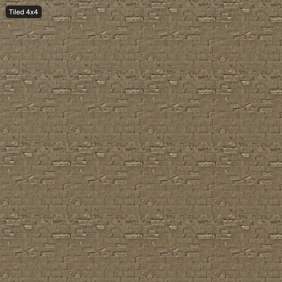 Texture de mur en blocs de grès épaufrés, beige