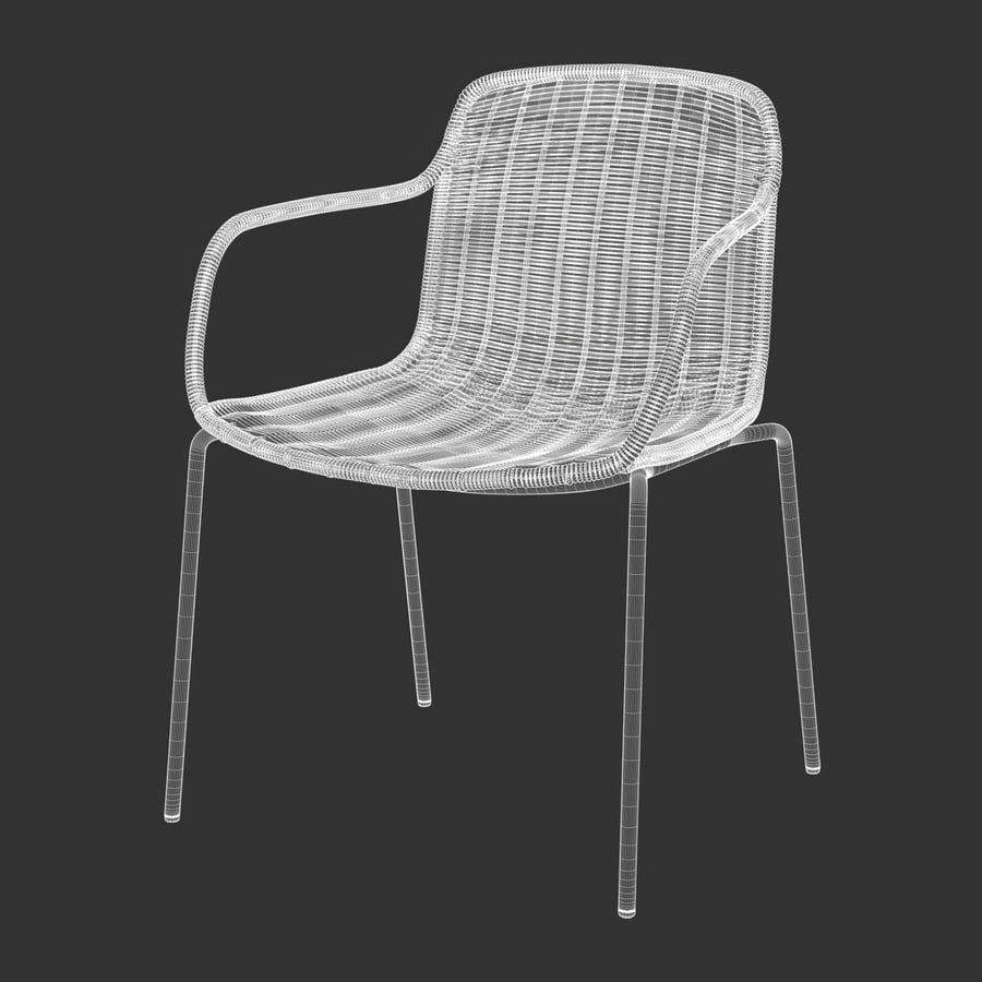 Réplica da cadeira Expormim Weave, modelo preto