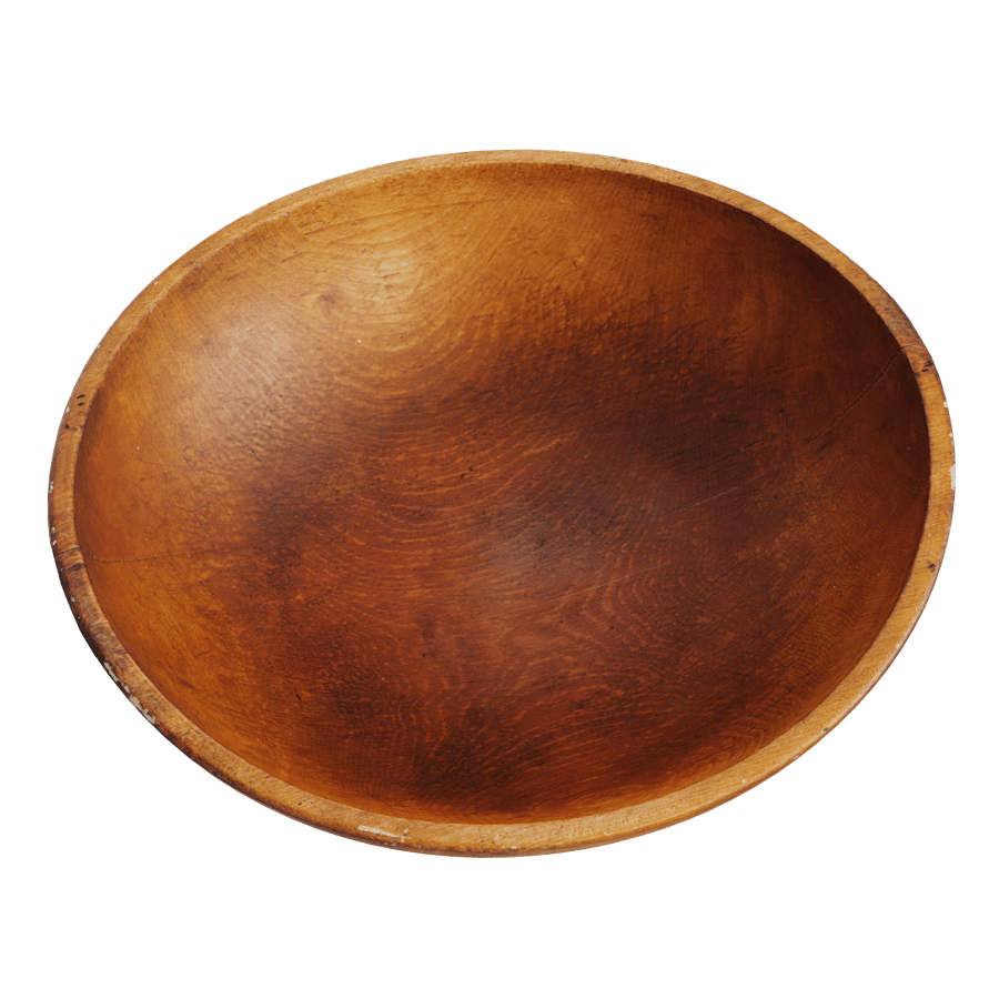 Antique Wooden Bowl Model