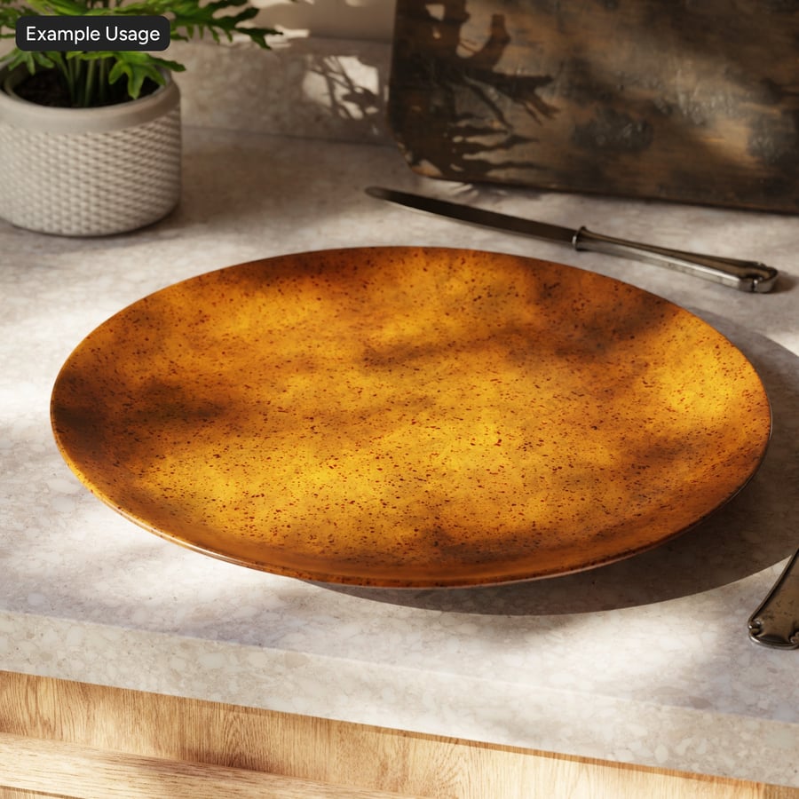 墨斑入り陶器風陶器、赤