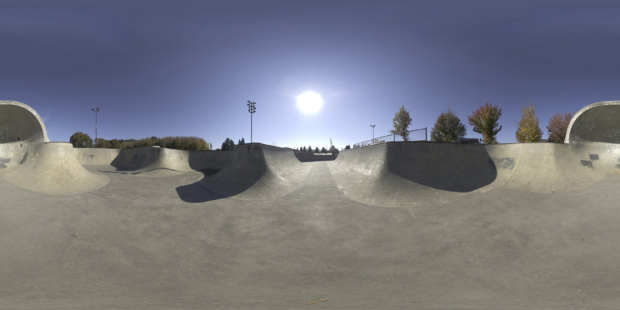 Clear Afternoon Skate Park Outdoor Sky HDRI