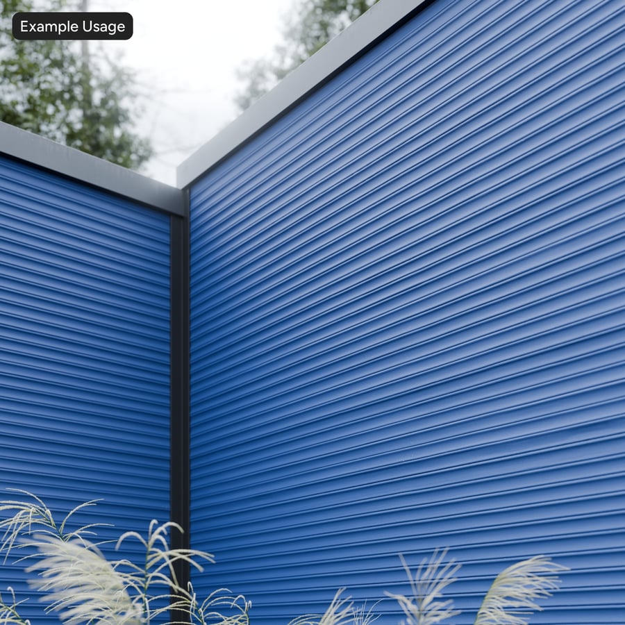 Corrugated Painted Metal Texture, Blue