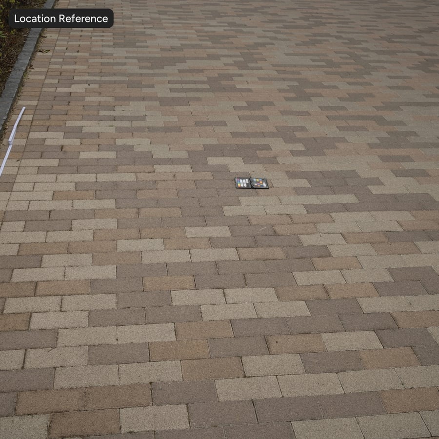 Texture de pavé en blocs de pierres de roulement, multicolore