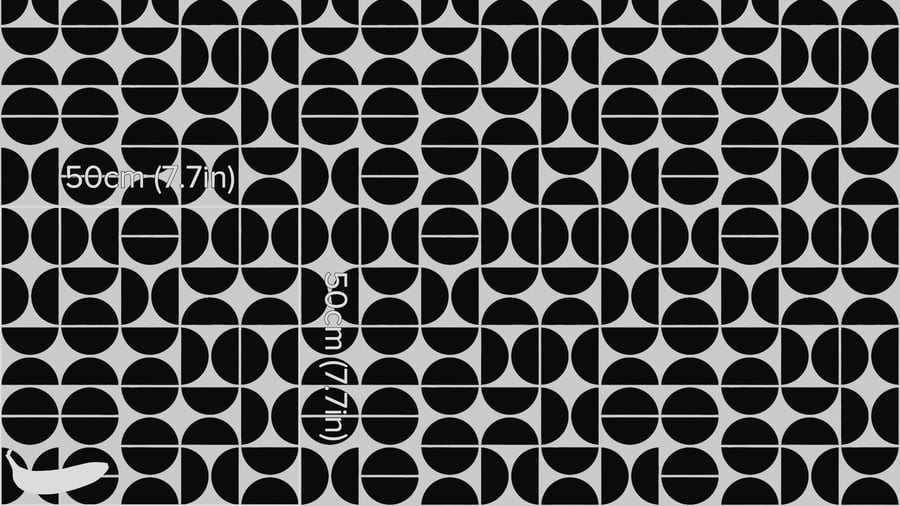 Mid Century Spot Pattern Upholstery Fabric Texture, Black & White