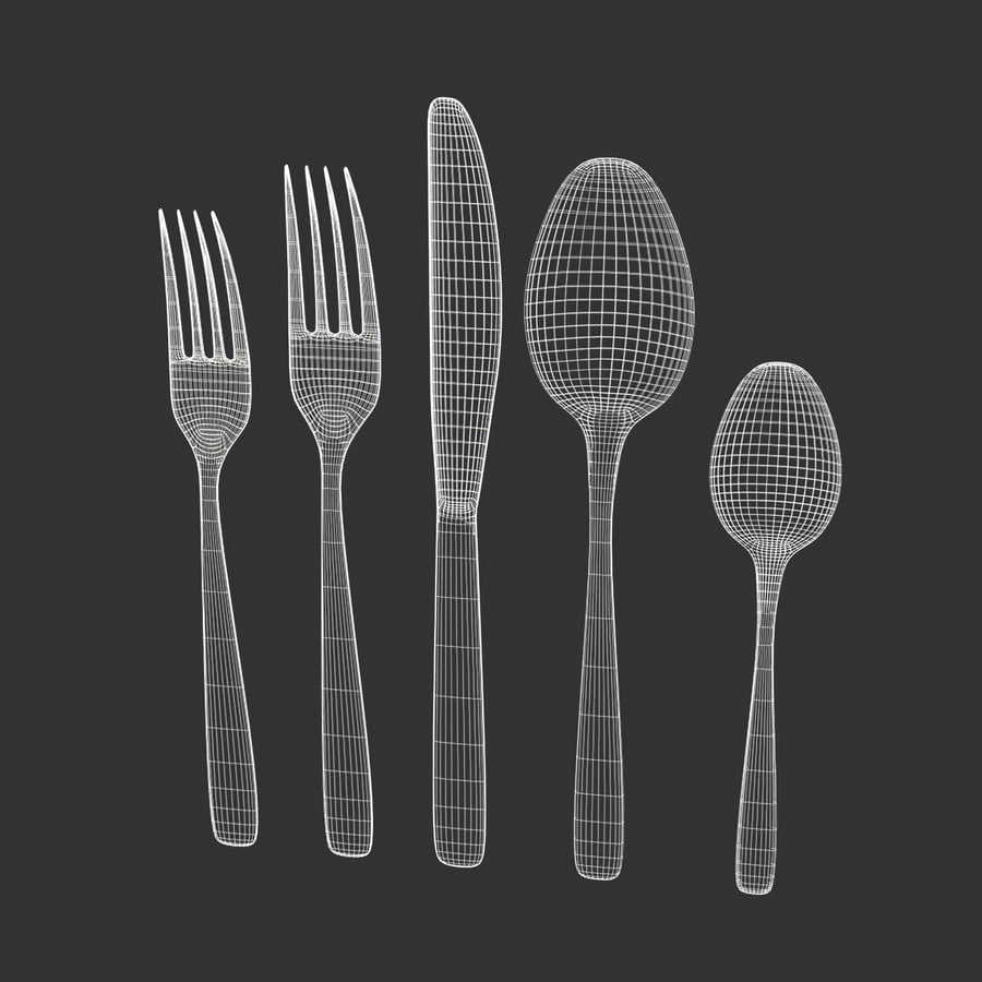 Stainless Steel Forks, Knives & Spoons Cutlery Set Models