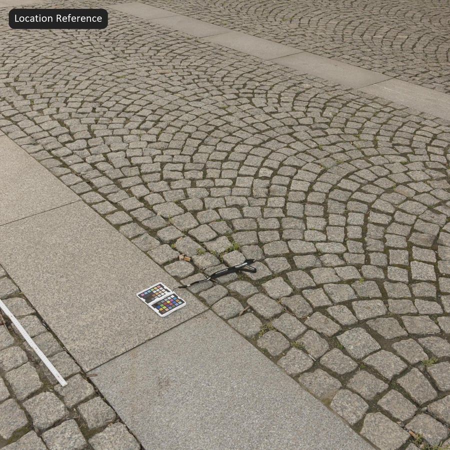 格子タイルのテクスチャを持つファンパターン石畳