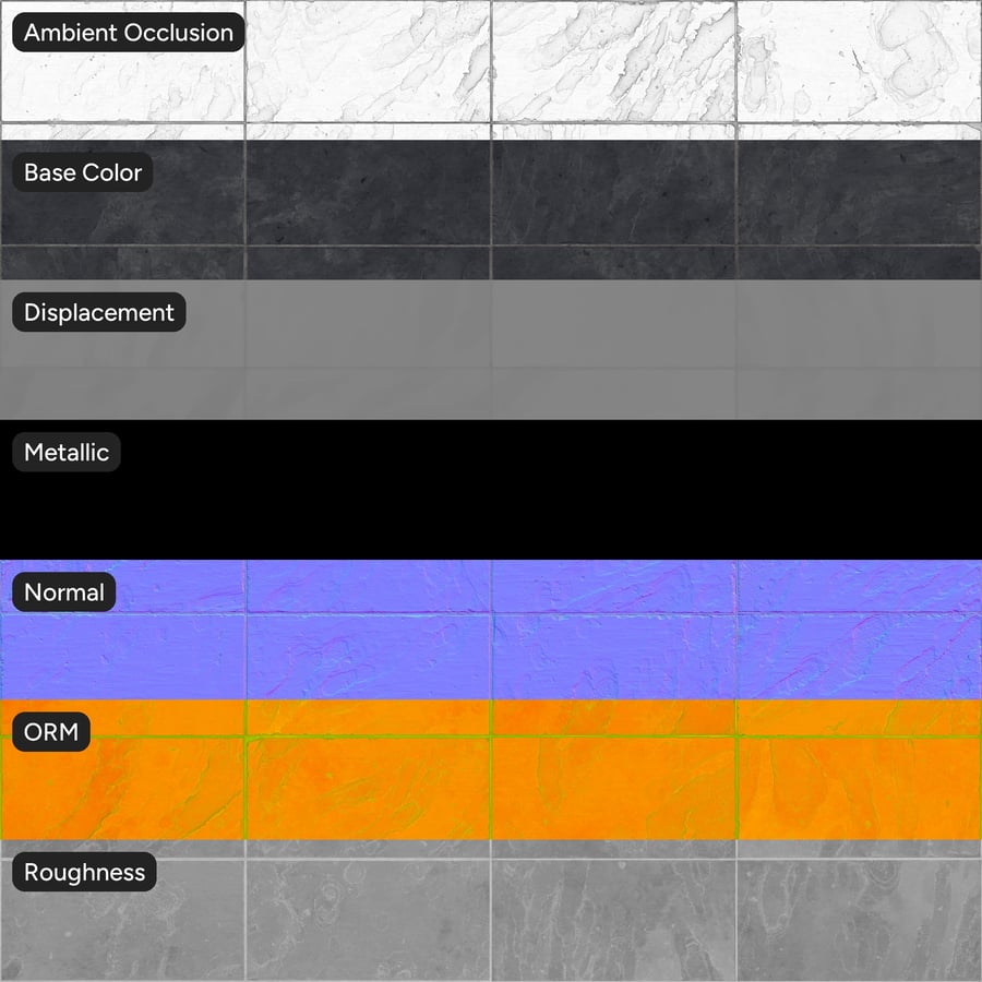 Texture murale en carreaux d'ardoise rectangulaires