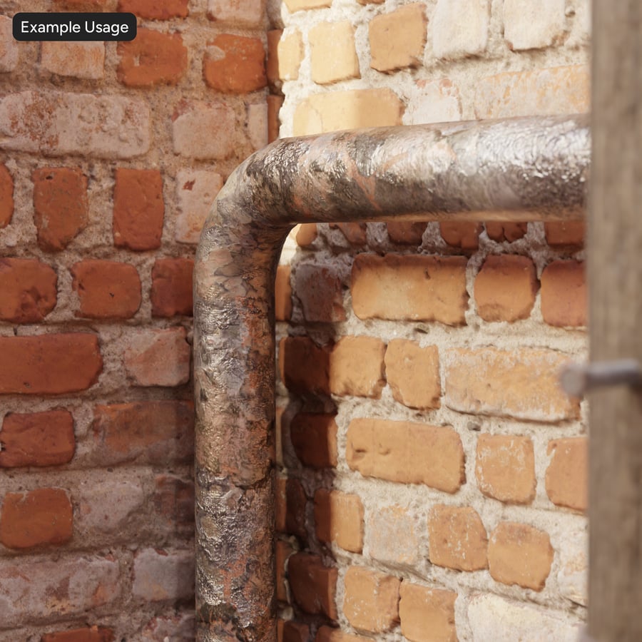 Textura de metal fortemente corroído