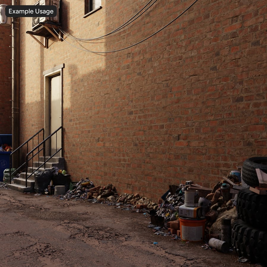 Old Fleming Bond Brick Wall Texture