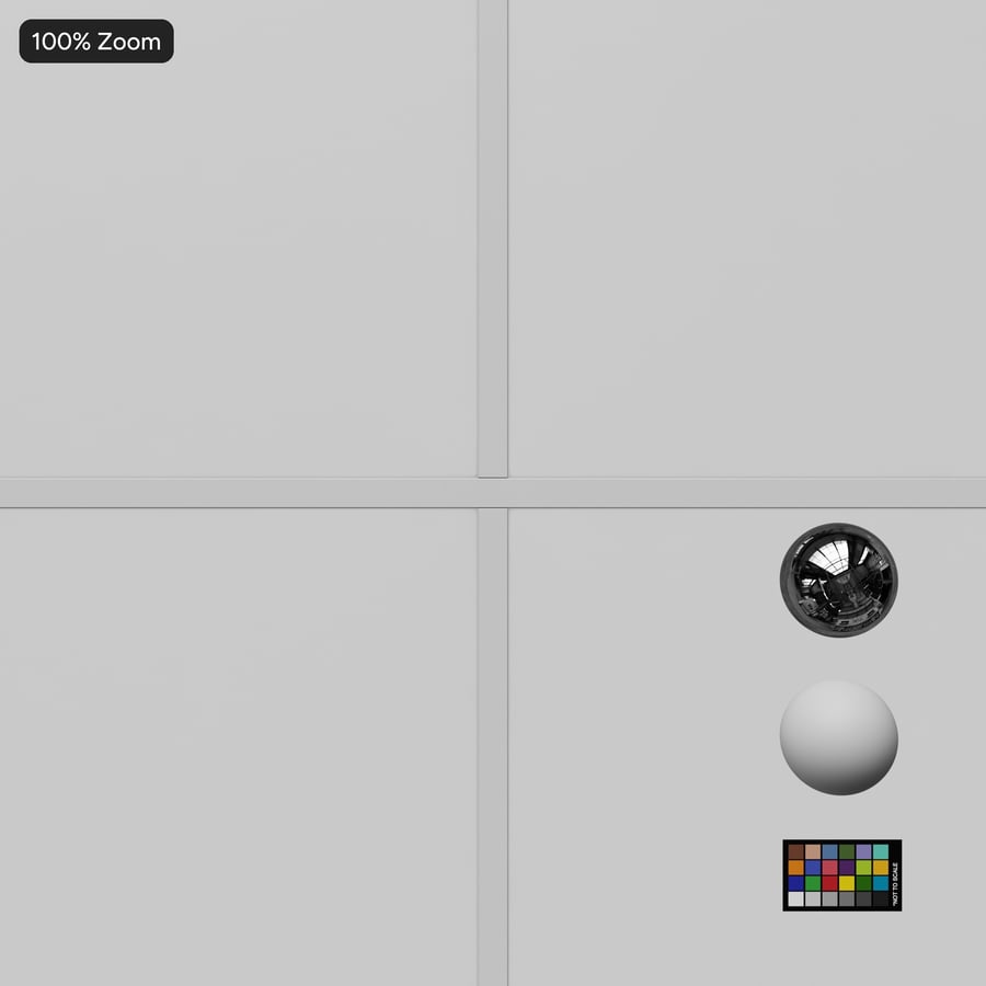 Plain Vinyl Tile Ceiling Texture, White