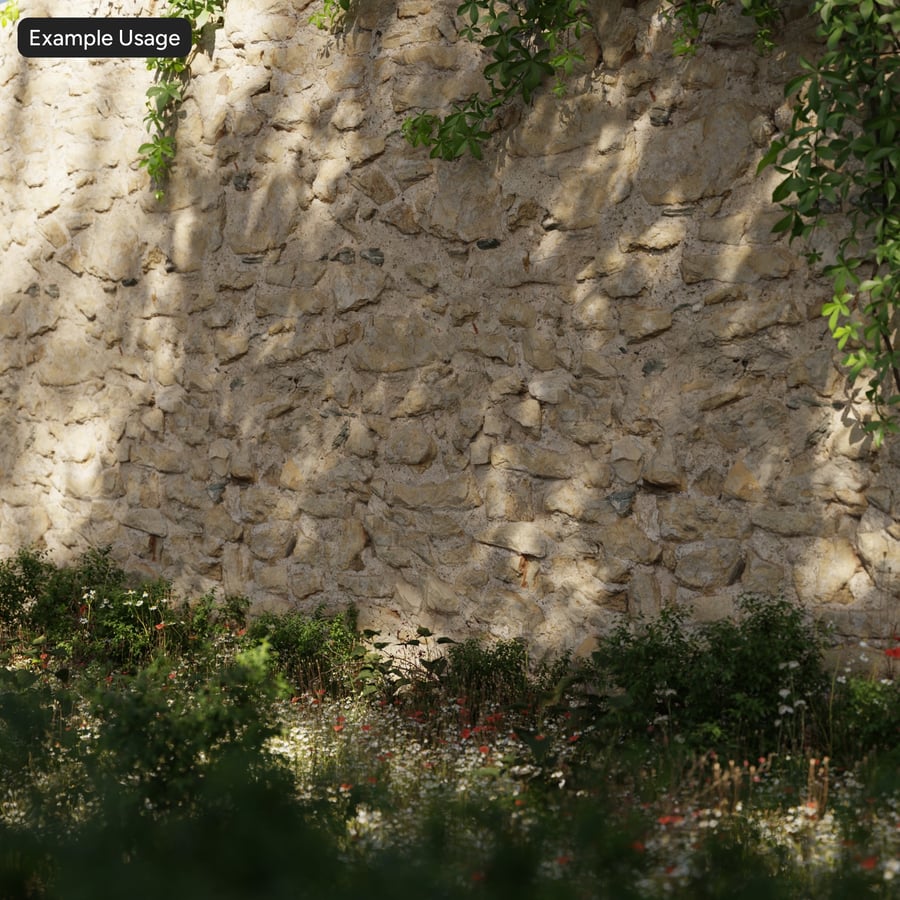 Texture de mur en moellons usés