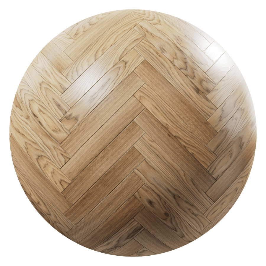 Herringbone Parquet Oak Nature - Lava 4V