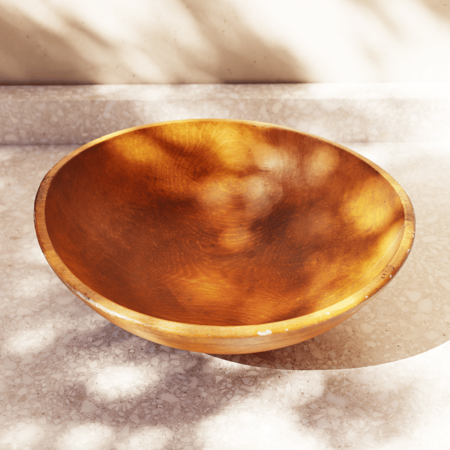 Antique Wooden Bowl Model