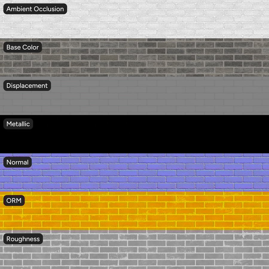Heritage Running Bond Brick Wall Texture, Grey
