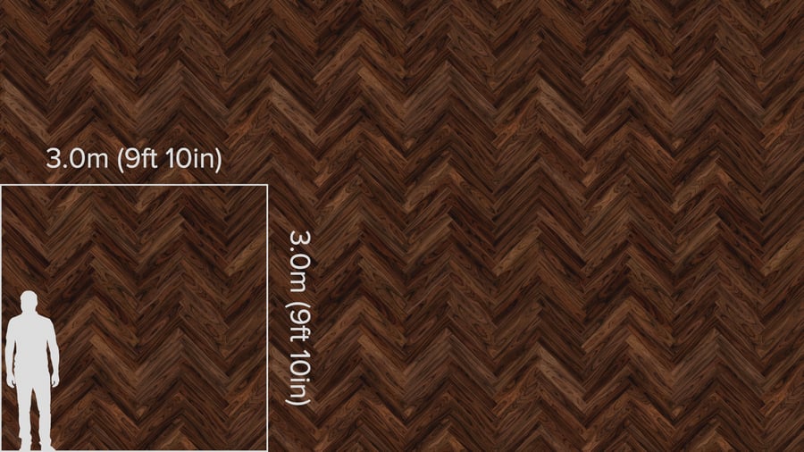 Herringbone Walnut Wood Board Texture, Chocolate
