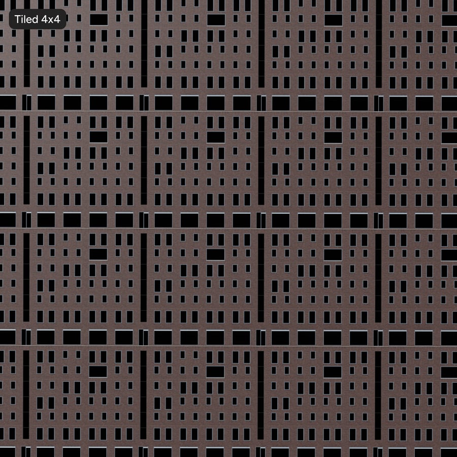 Textura de fachada de tijolo arquitetónico moderno, cinzento quente