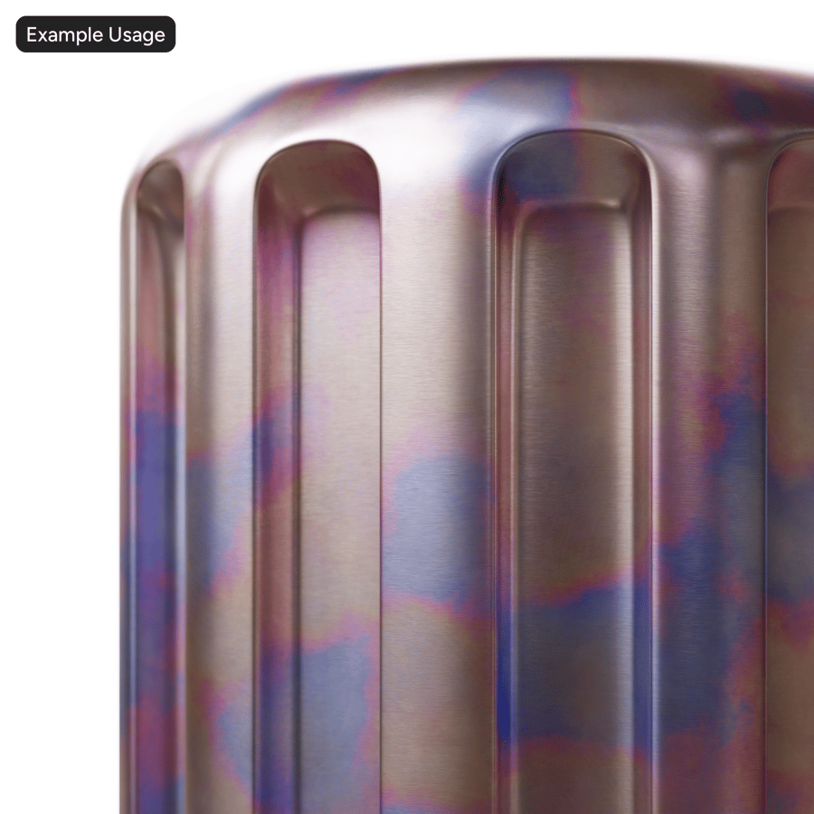 Textura de metal anodizado, cromo púrpura