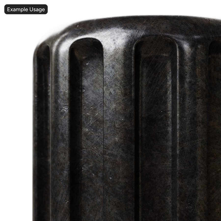 Textura opotřebovaného rezavého kovu Metallic, černá