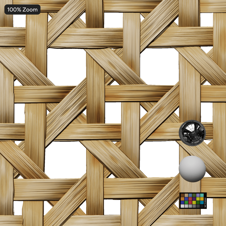 Textura de vime de cana