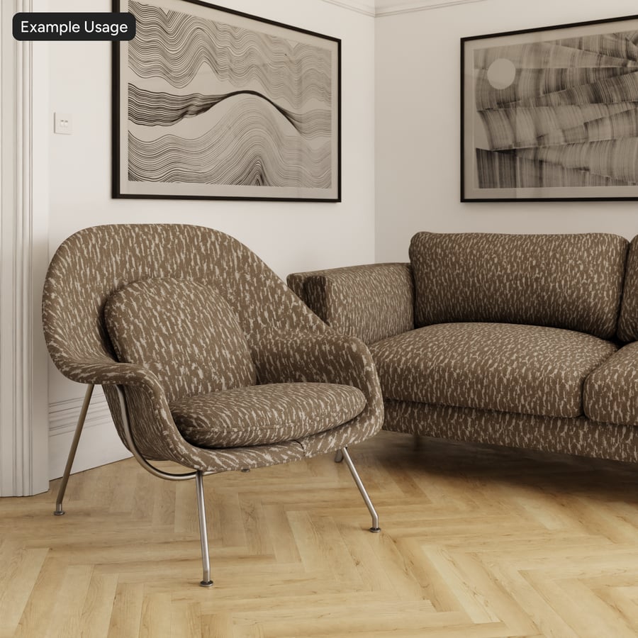 Distressed Ikat Upholstery Fabric Texture, Taupe