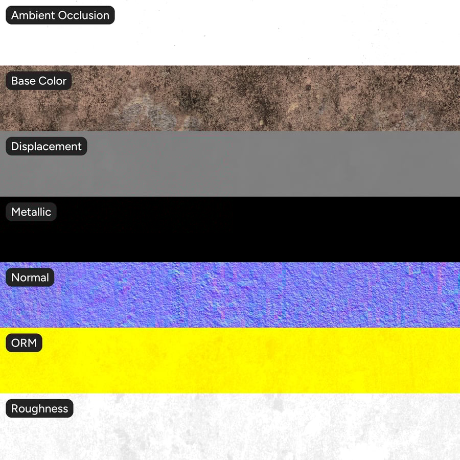Texture de mur en béton fissuré et moisi