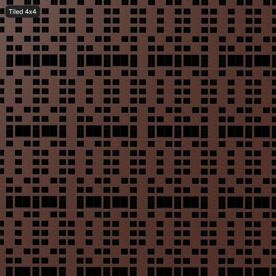 Contemporary Building Facade Brick Wall Aerial Texture, Red