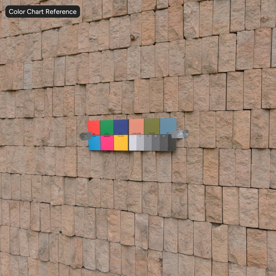 Stacked Split Face Stone Block Wall Texture, Sandy