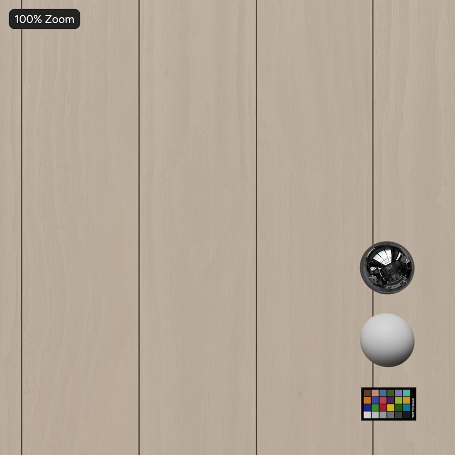 Smooth Accoya Wood Board Texture, Fireclay-S