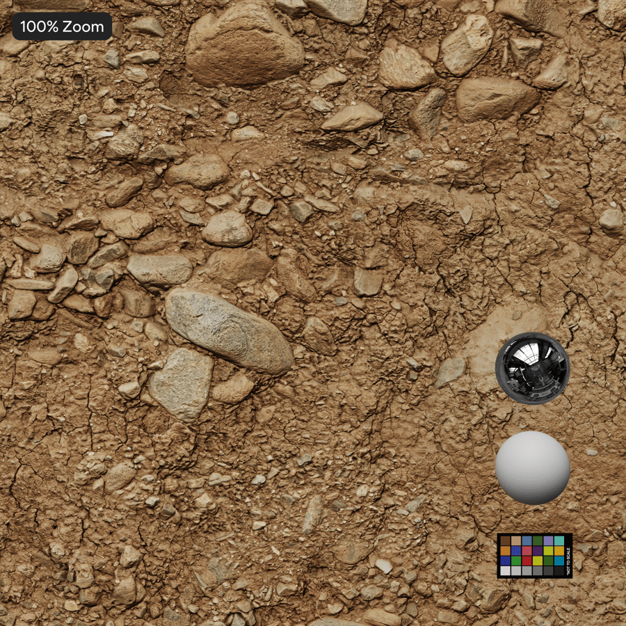 Texture de chemin de terre rocailleux