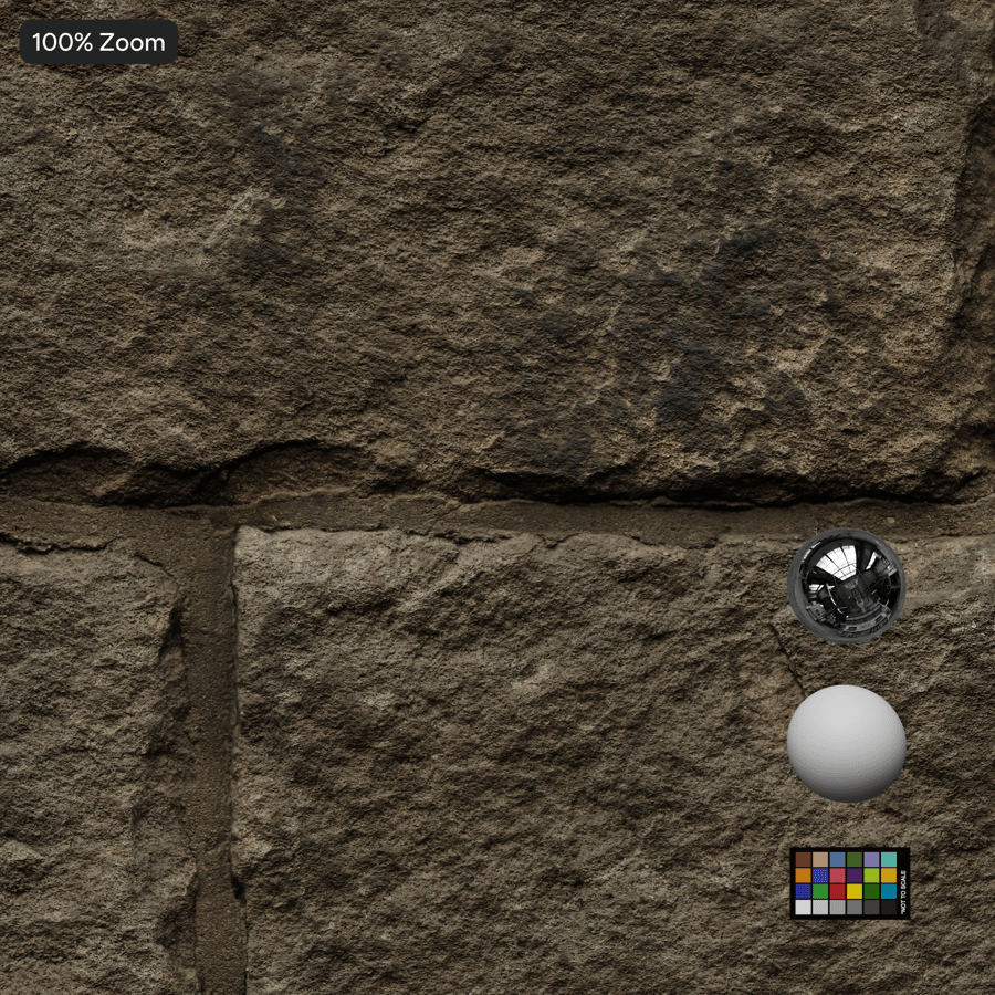 Old English Bond Stone Block Wall Texture