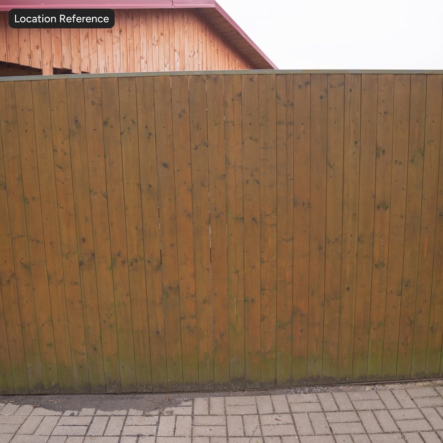 Mossy gestapelde houten plankstructuur, bruin