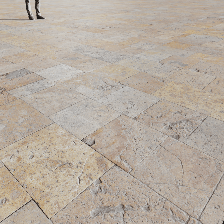 Mosaic Travertine Tiles Texture