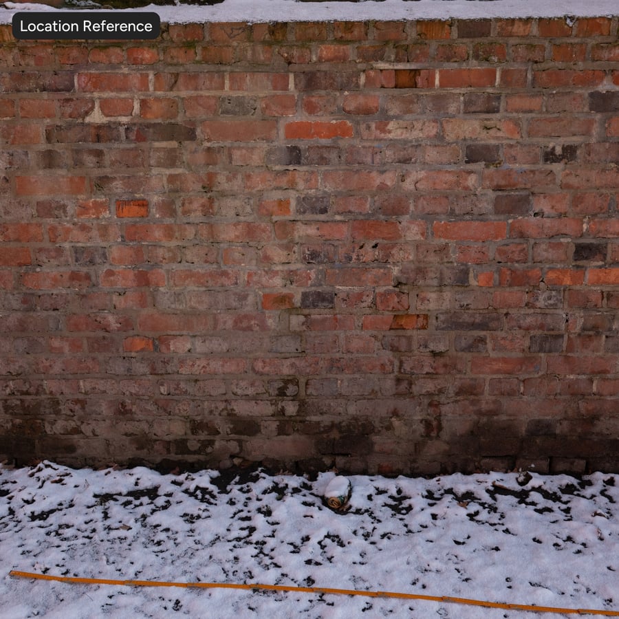 Rekultivovaná cihlová zeď