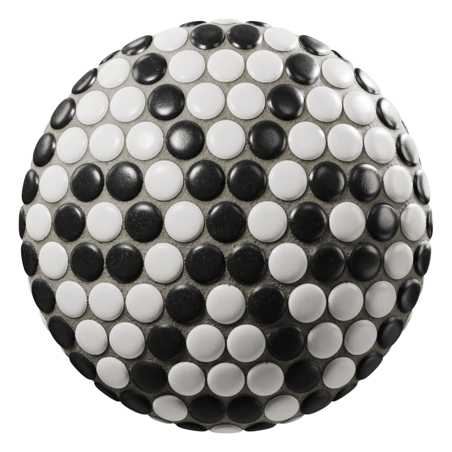 Rhombus Pattern Penny Round Tile Texture, White