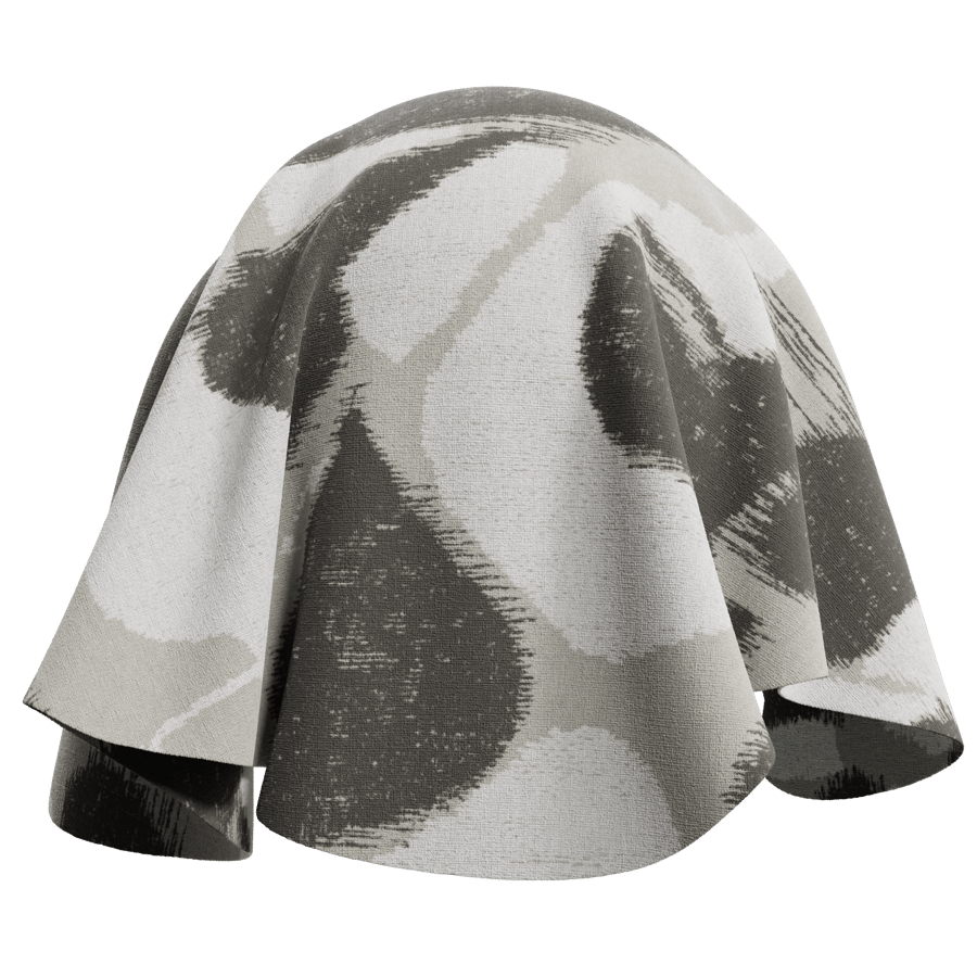 Ikat Upholstery Fabric Texture, Charcoal Multicolor