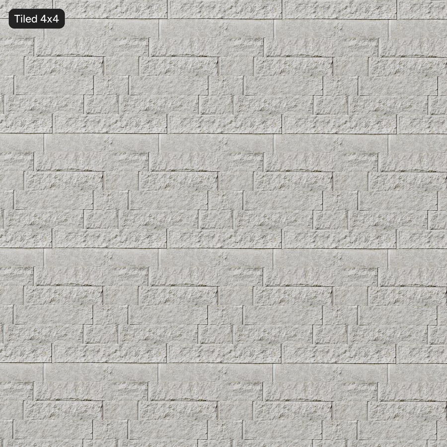 Split Face Granite Ashlar Wall Texture, Grey