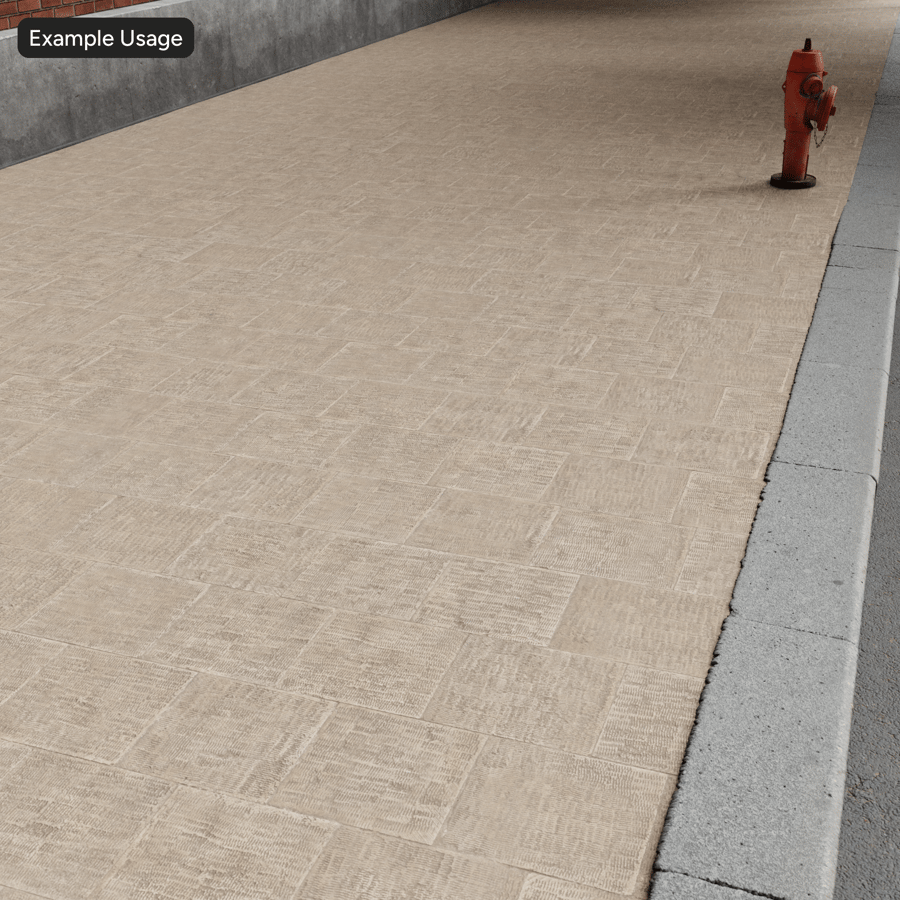 Brushed Stone Paver Texture