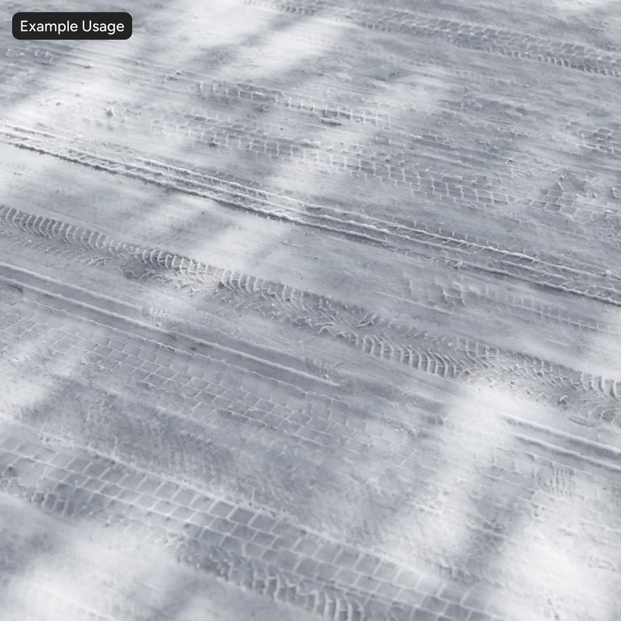 Tire Marks on Snow Texture