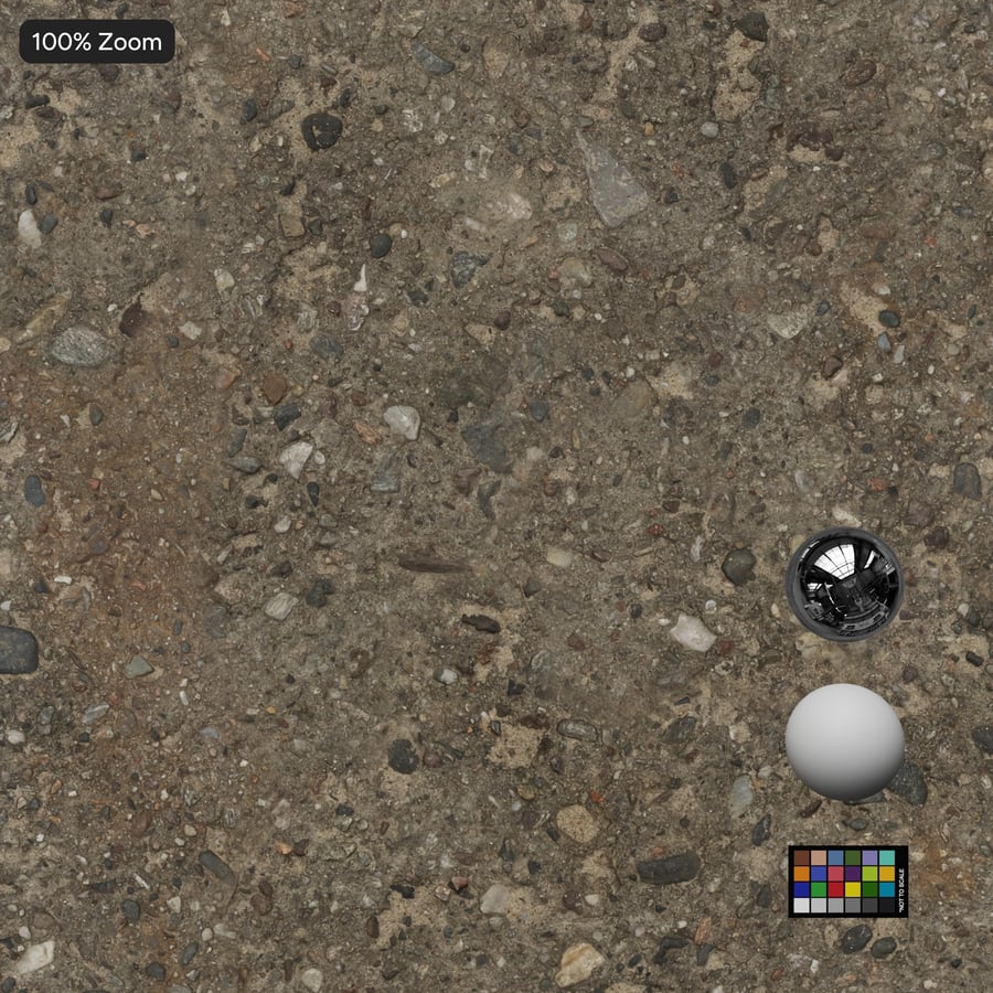 Eroded Aggregate Asphalt Texture