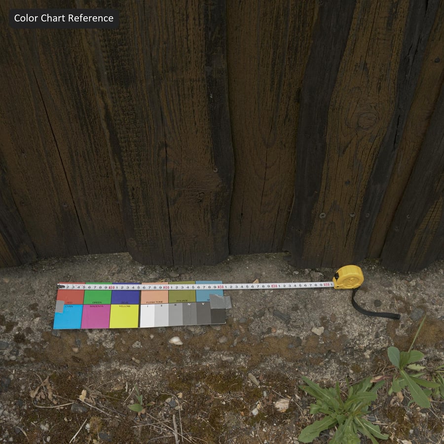 Weathered Vertical Board Fence Texture, Dark Brown