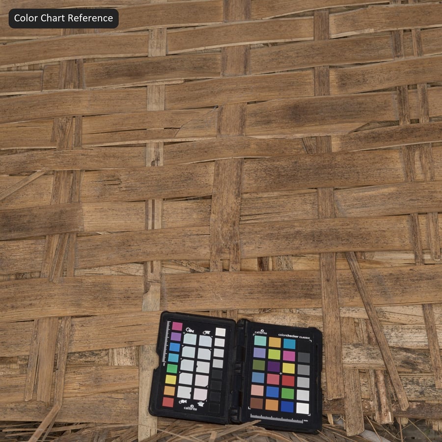 Textura de esteira de bambu entrançado, castanho noz
