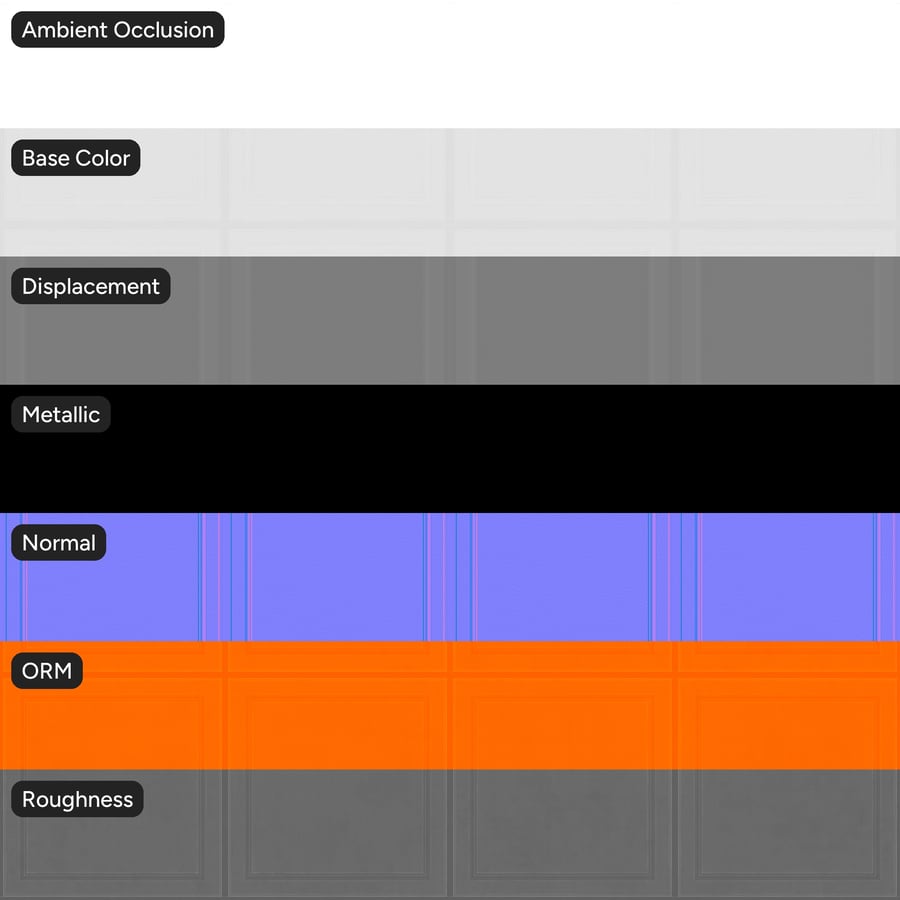 Geprägte Drop Ceiling Texture, Weiß