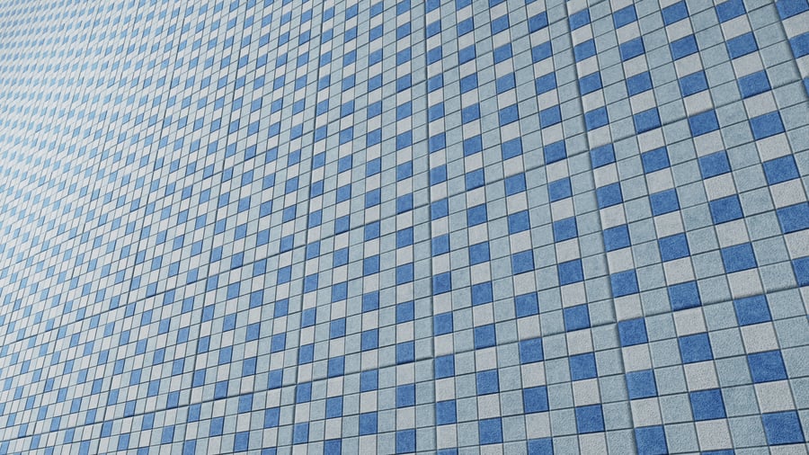 3D Squares Acoustic Tile Texture, Blue
