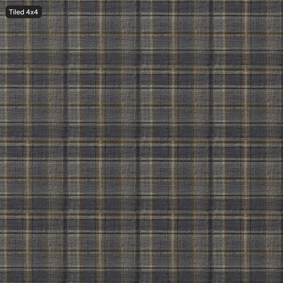 Texture de tissu d'ameublement en lin tartan